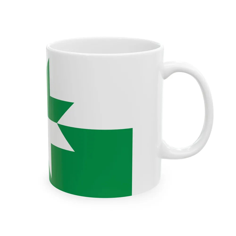 Rapla valla lipp 01 (Estonia) White Coffee Mug - Go Mug Yourself
