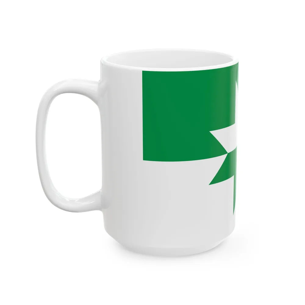 Rapla valla lipp 01 (Estonia) White Coffee Mug - Go Mug Yourself