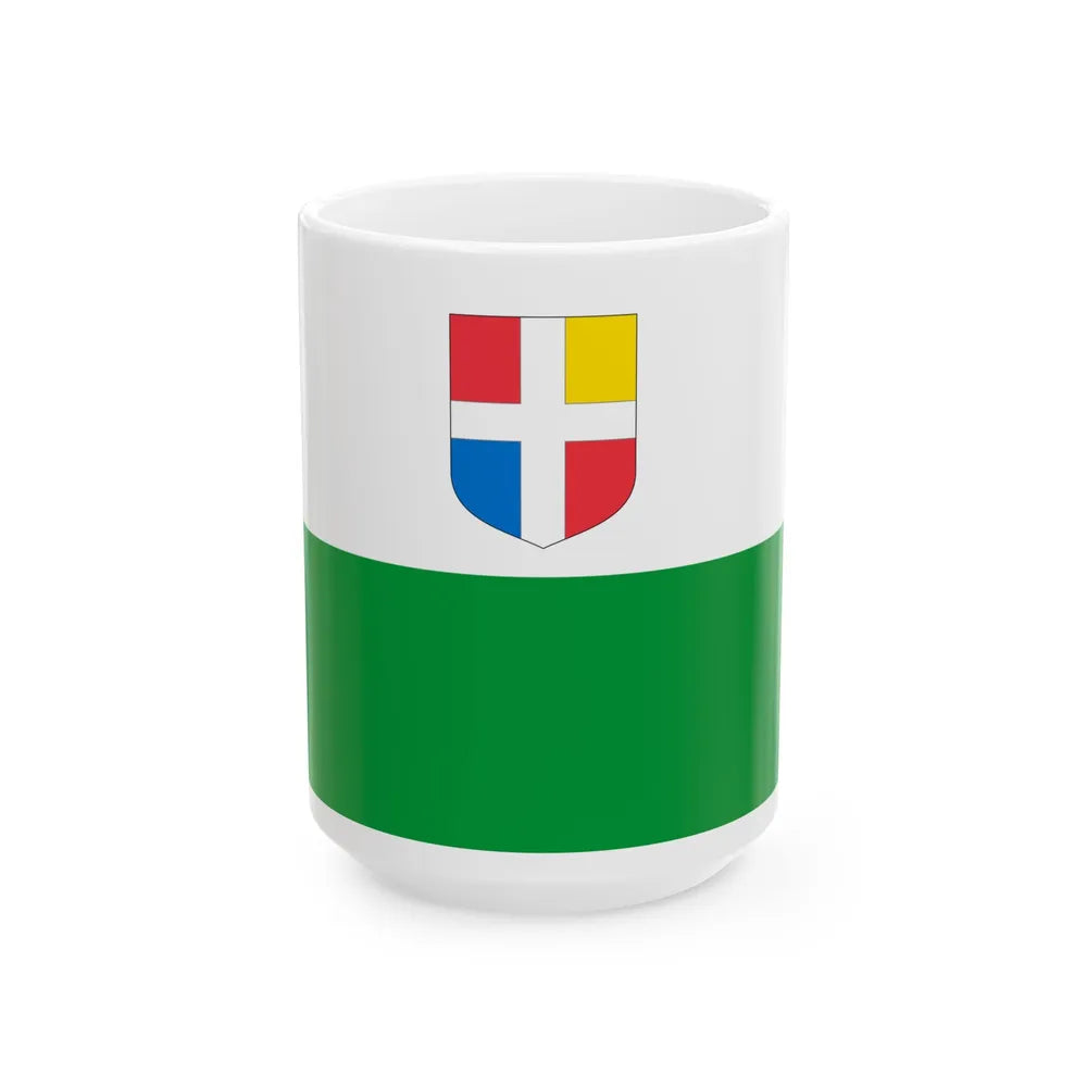 Raplamaa lipp (Estonia) White Coffee Mug 15oz - Go Mug Yourself