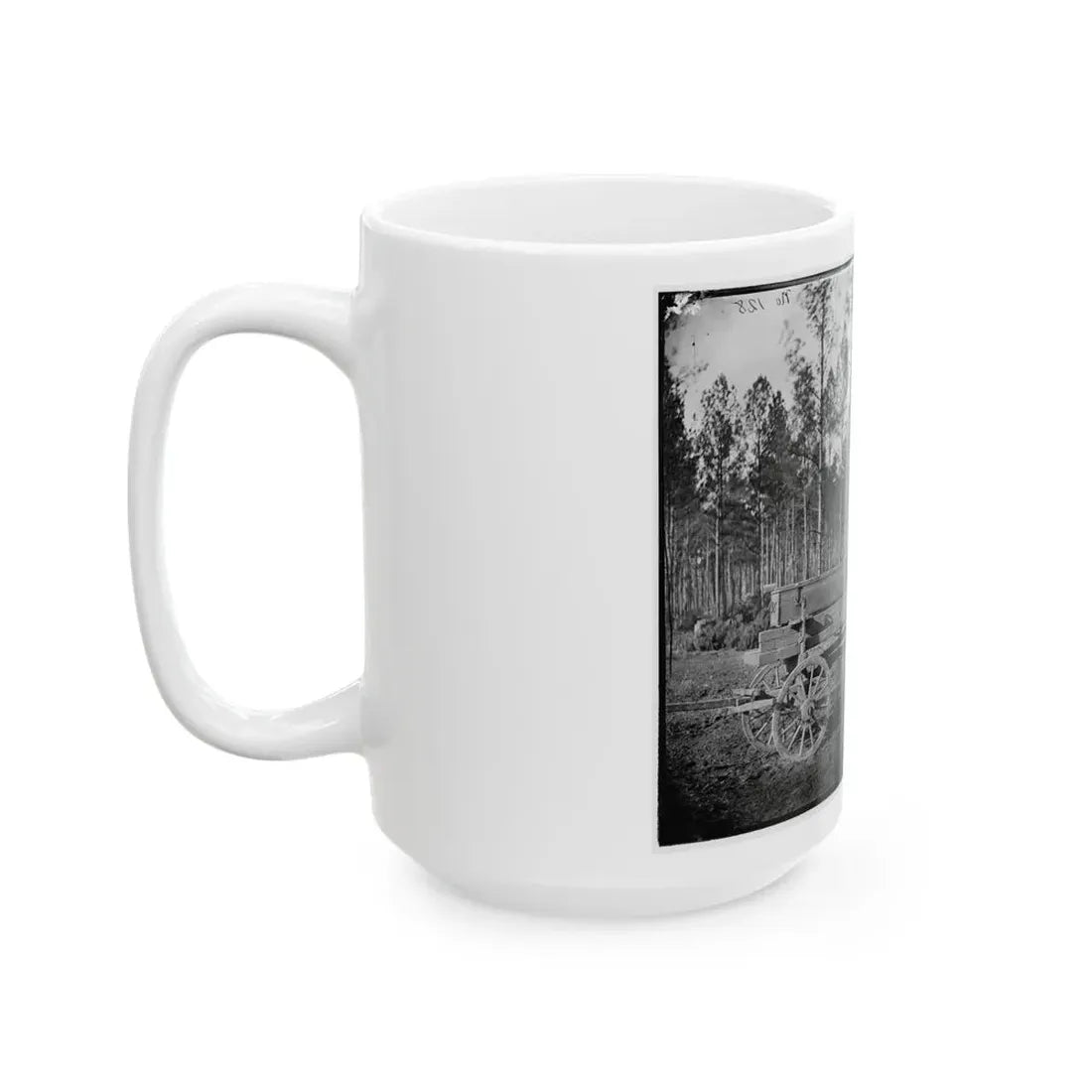 Rappahannock Station, Va. Pontoon Wagon, 50th New York Engineers (U.S. Civil War) White Coffee Mug - Go Mug Yourself