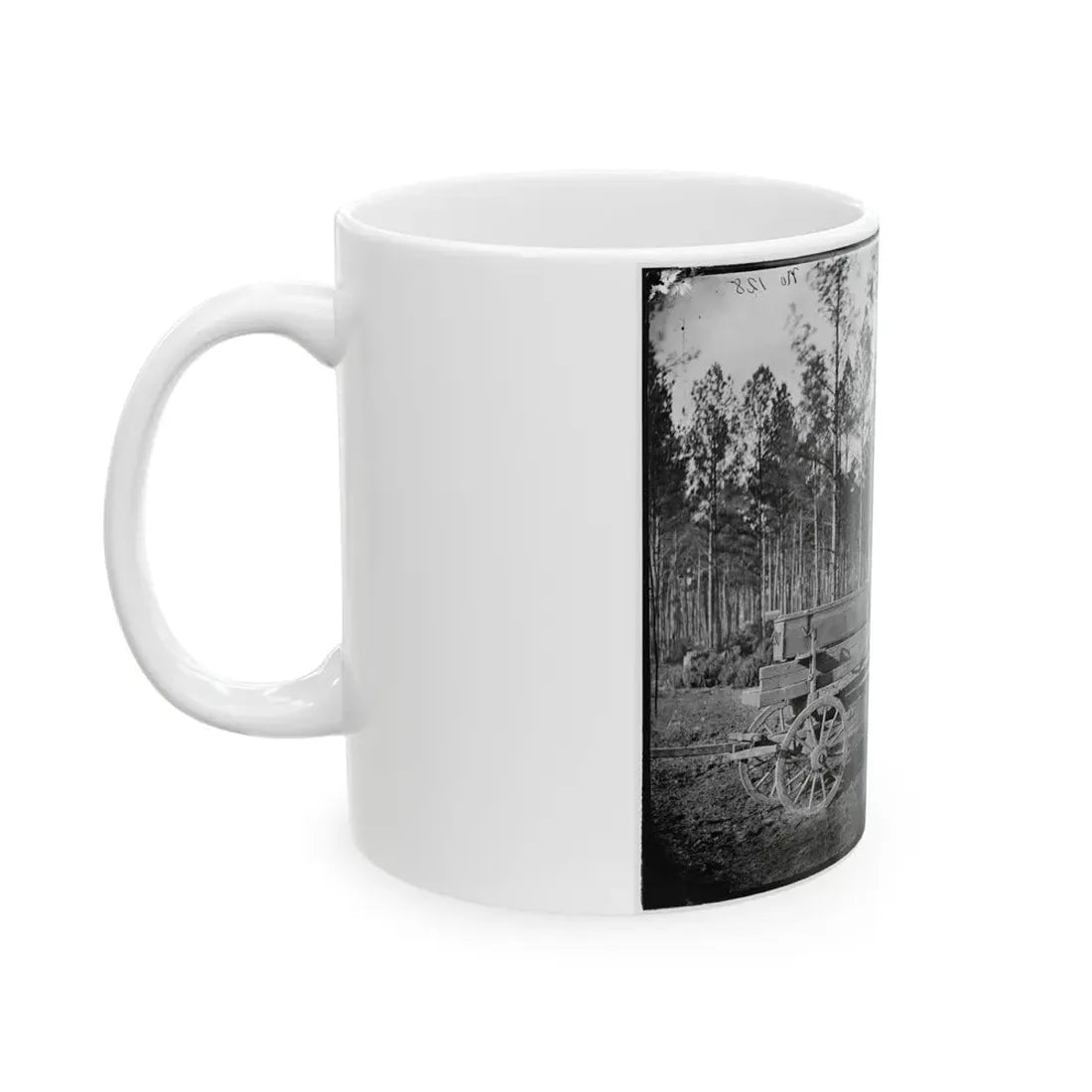 Rappahannock Station, Va. Pontoon Wagon, 50th New York Engineers (U.S. Civil War) White Coffee Mug - Go Mug Yourself