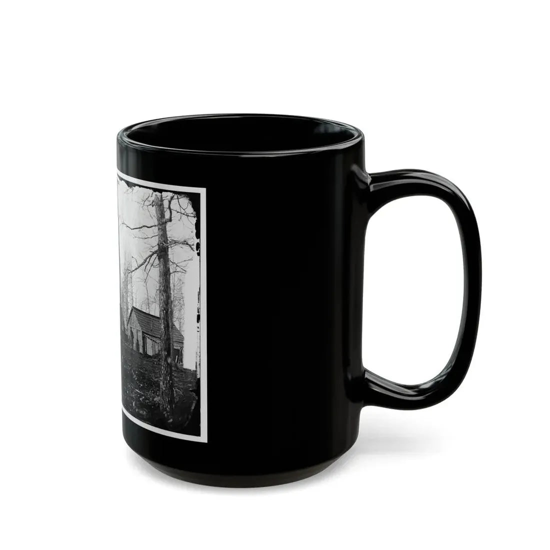 Rappahannock Station, Va. Quarters Of Field And Staff Officers, 50th New York Engineers (U.S. Civil War) Black Coffee Mug - Go Mug Yourself