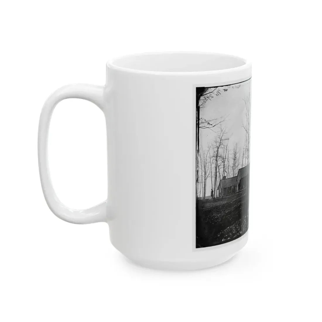 Rappahannock Station, Va. Quarters Of Field And Staff Officers, 50th New York Engineers (U.S. Civil War) White Coffee Mug - Go Mug Yourself