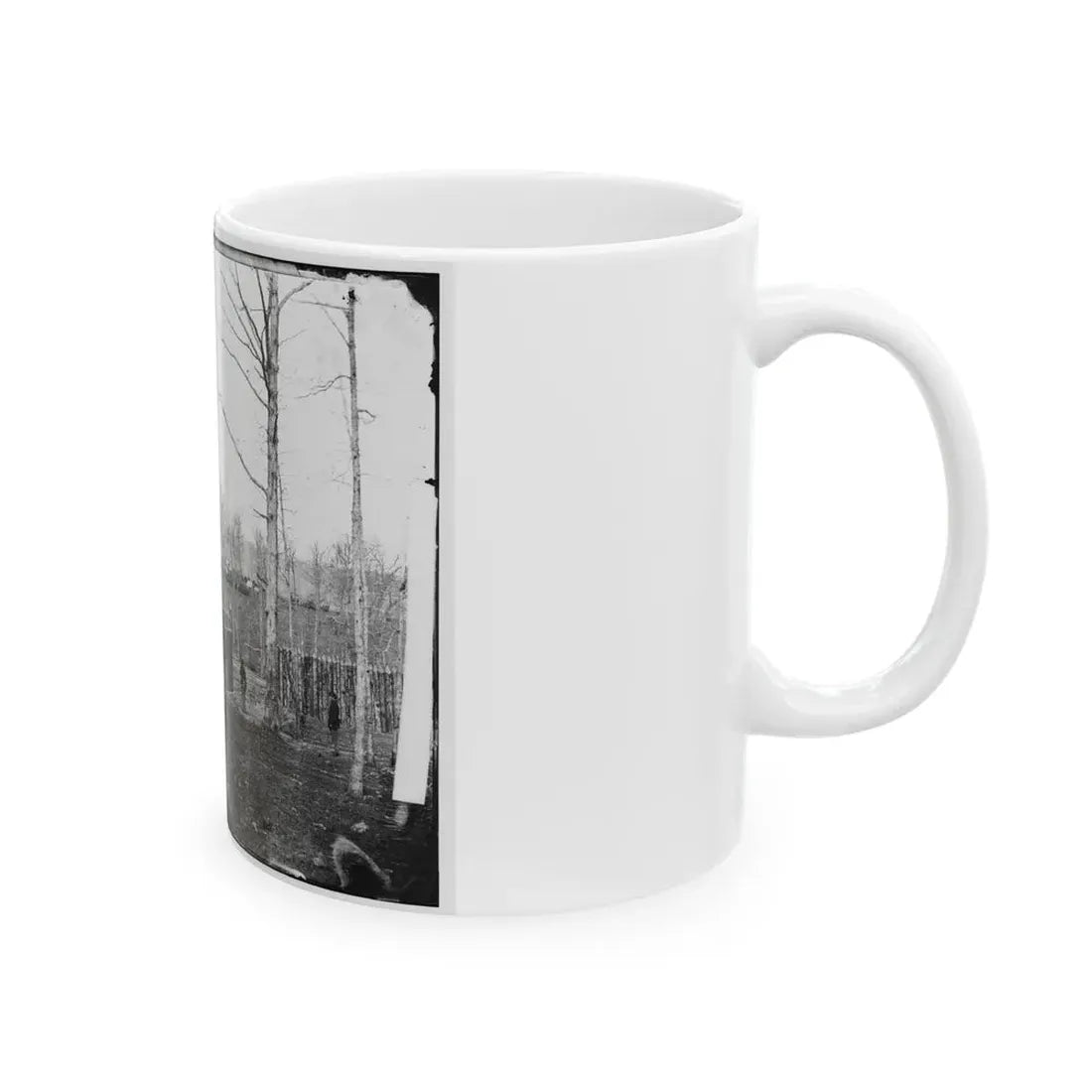 Rappahannock Station, Va. Sutler's Hut And Stockade Of 50th New York Engineers (U.S. Civil War) White Coffee Mug - Go Mug Yourself