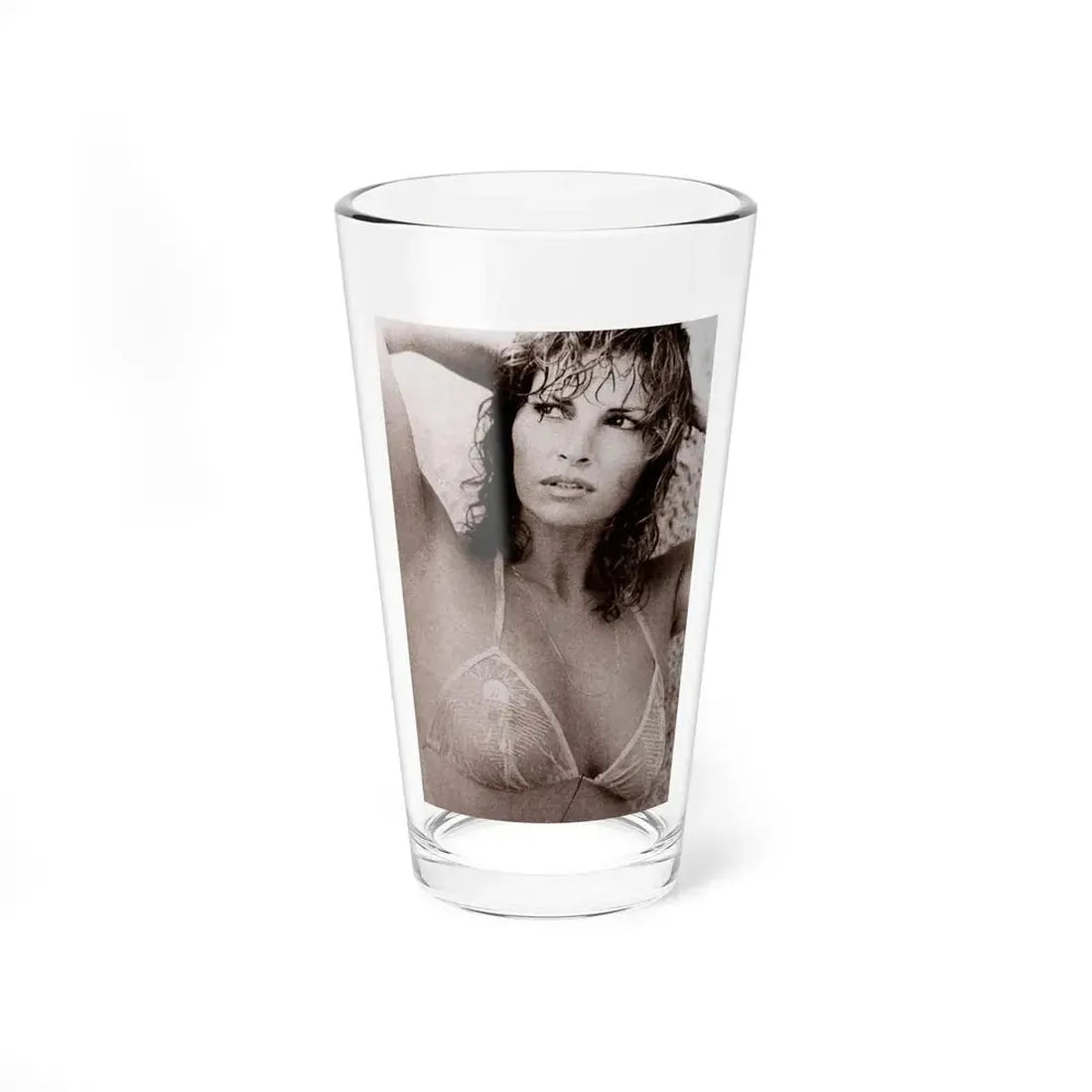Raquel Welch #230 (Vintage Female Icon) Pint Glass 16oz 16oz - Go Mug Yourself
