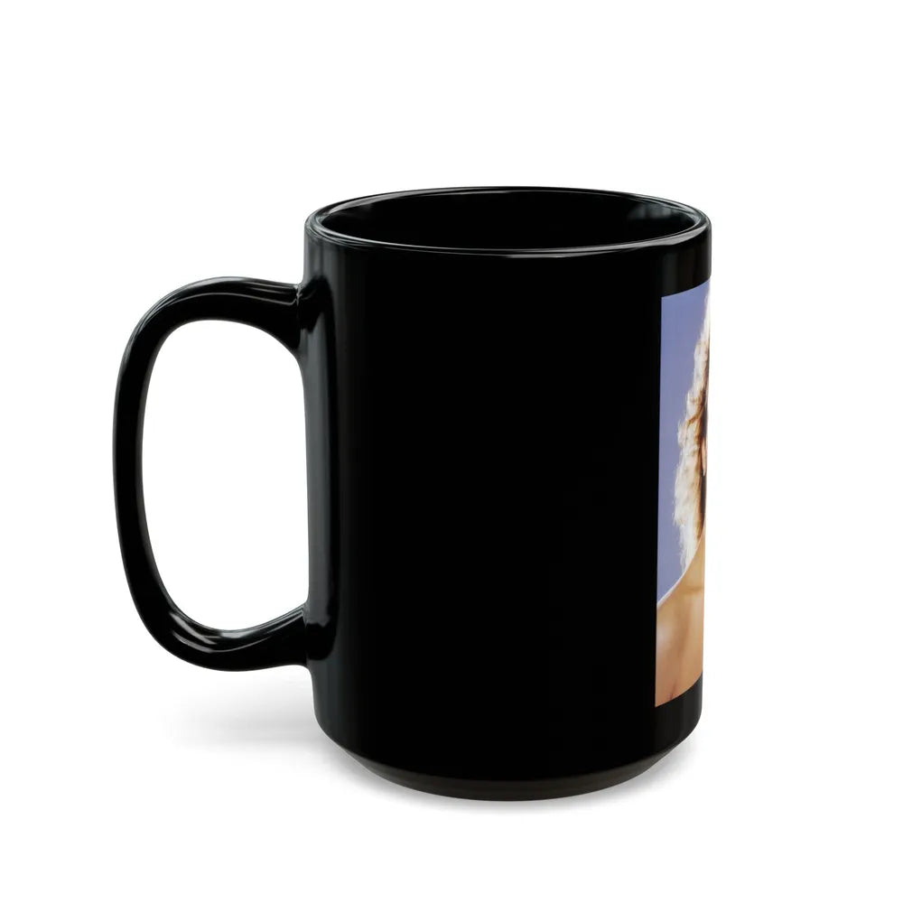 Raquel Welch #254 (Vintage Female Icon) Black Coffee Mug-Go Mug Yourself