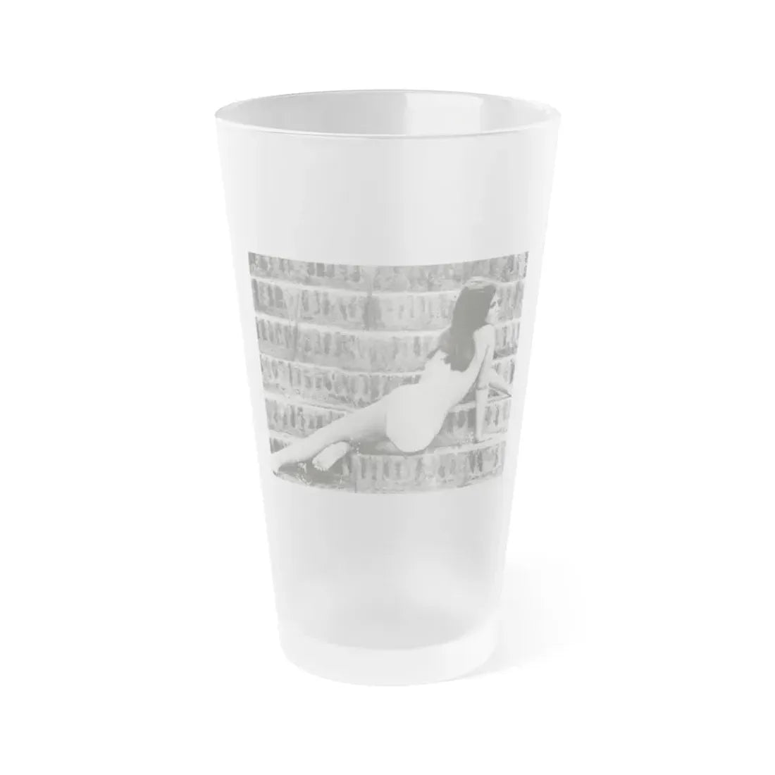 Raquel Welch #260 (Vintage Female Icon) Frosted Pint Glass 16oz 16oz Frosted - Go Mug Yourself