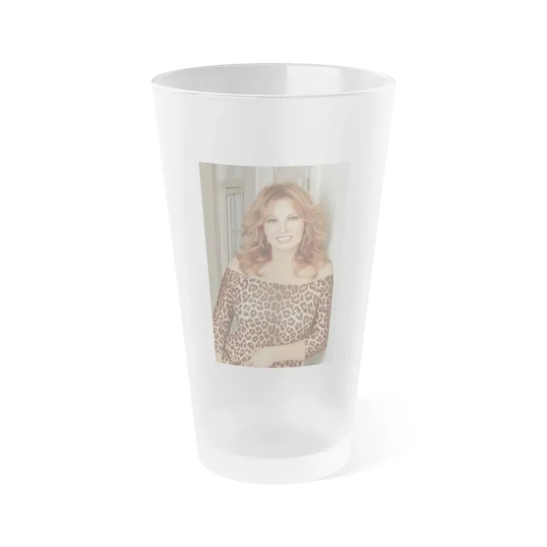 Raquel Welch #267 (Vintage Female Icon) Frosted Pint Glass 16oz 16oz Frosted - Go Mug Yourself