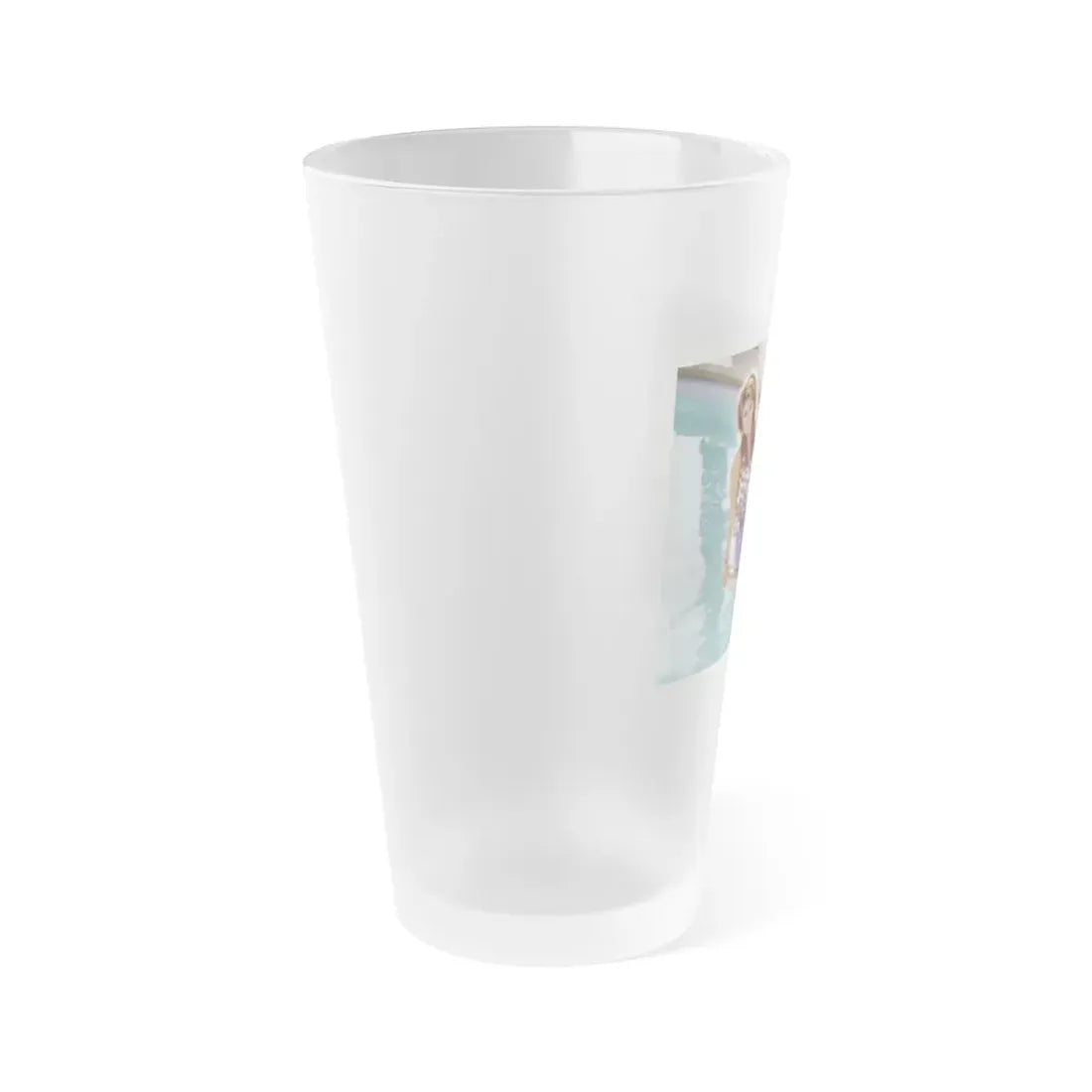 Raquel Welch #271 (Vintage Female Icon) Frosted Pint Glass 16oz - Go Mug Yourself