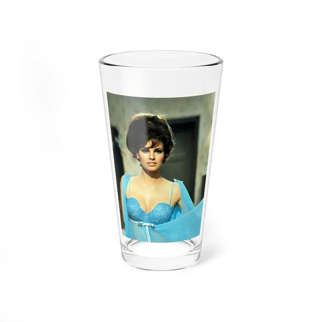 Raquel Welch #331 (Vintage Female Icon) Pint Glass 16oz 16oz - Go Mug Yourself
