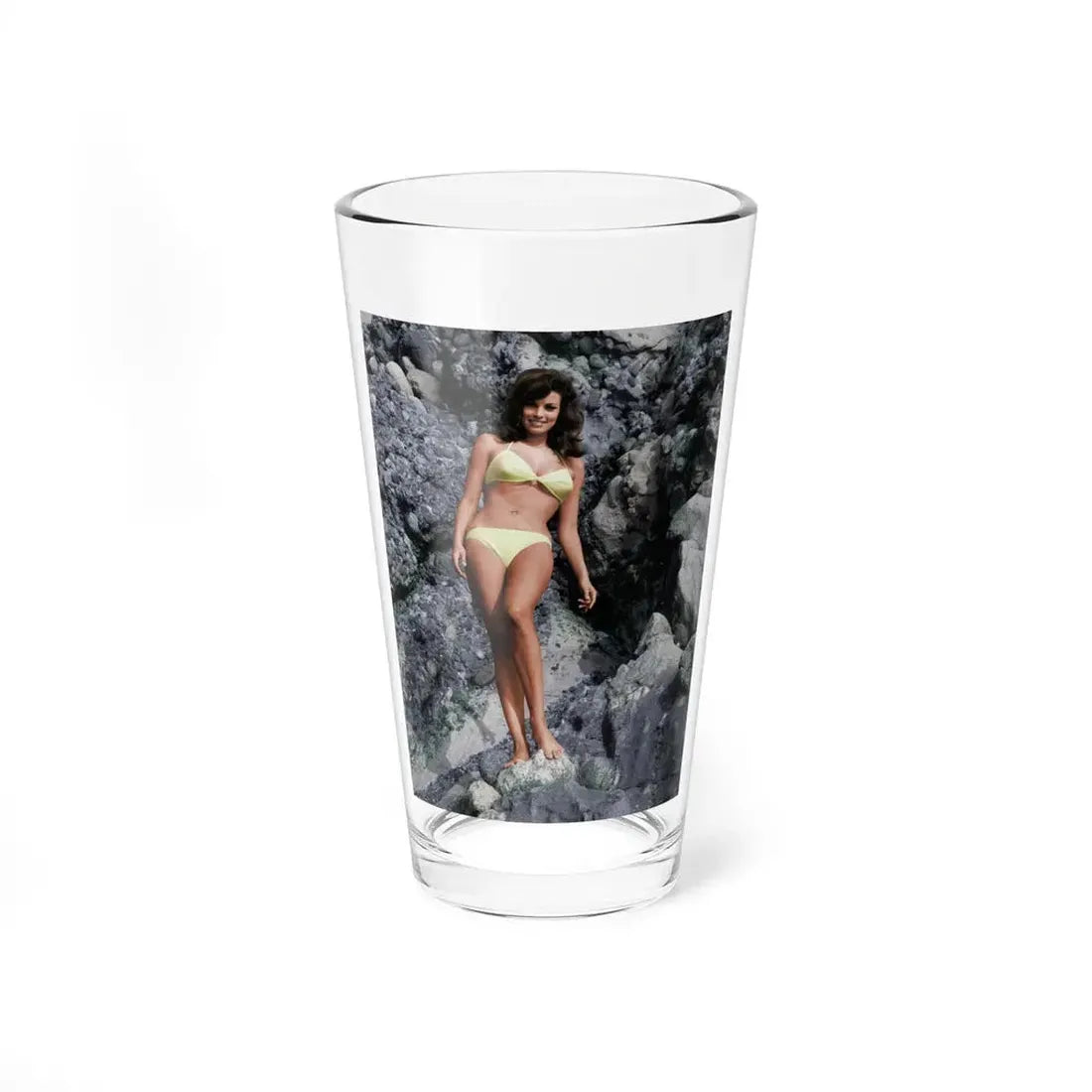 Raquel Welch #346 (Vintage Female Icon) Pint Glass 16oz 16oz - Go Mug Yourself