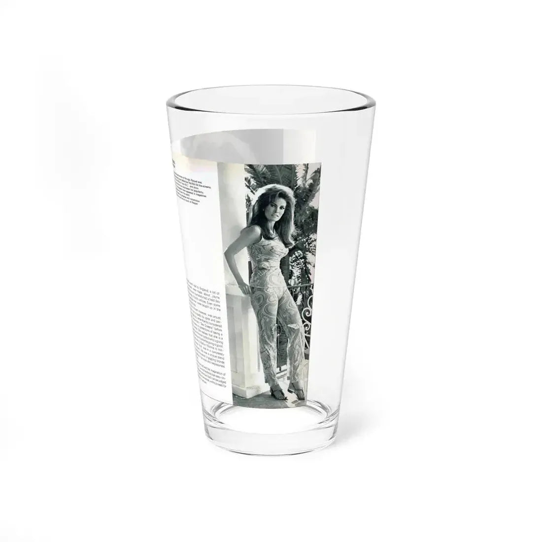 Raquel Welch #349 (Vintage Female Icon) Pint Glass 16oz - Go Mug Yourself