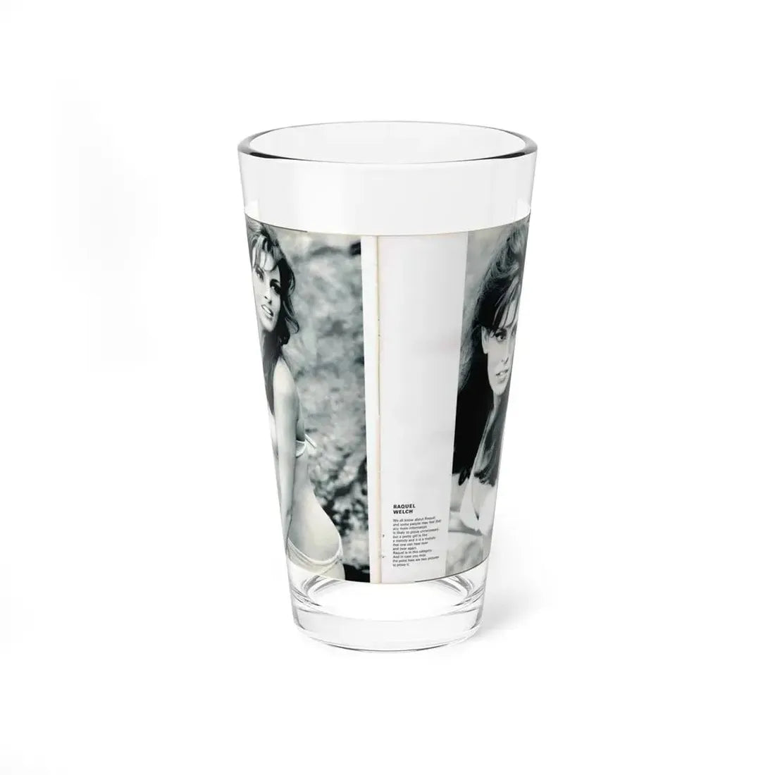 Raquel Welch #350 (Vintage Female Icon) Pint Glass 16oz 16oz - Go Mug Yourself