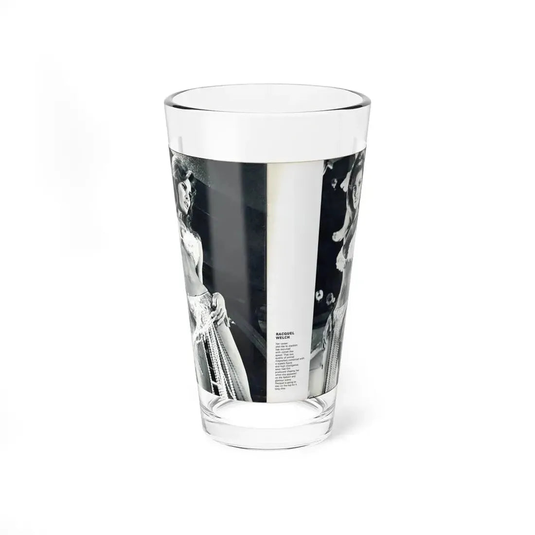 Raquel Welch #351 (Vintage Female Icon) Pint Glass 16oz 16oz - Go Mug Yourself