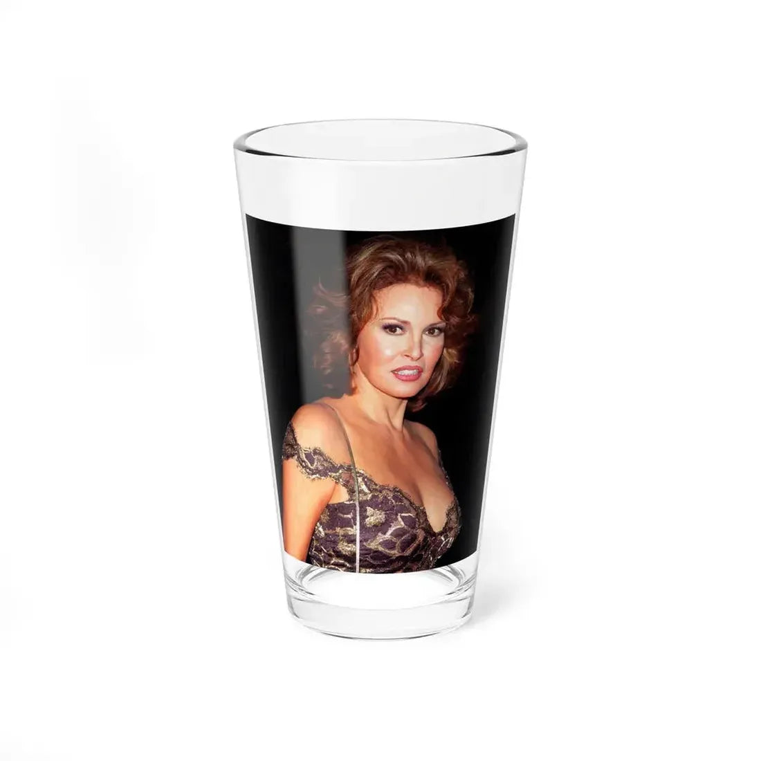 Raquel Welch #352 (Vintage Female Icon) Pint Glass 16oz 16oz - Go Mug Yourself