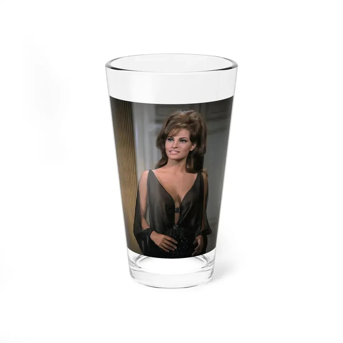 Raquel Welch #353 (Vintage Female Icon) Pint Glass 16oz 16oz - Go Mug Yourself
