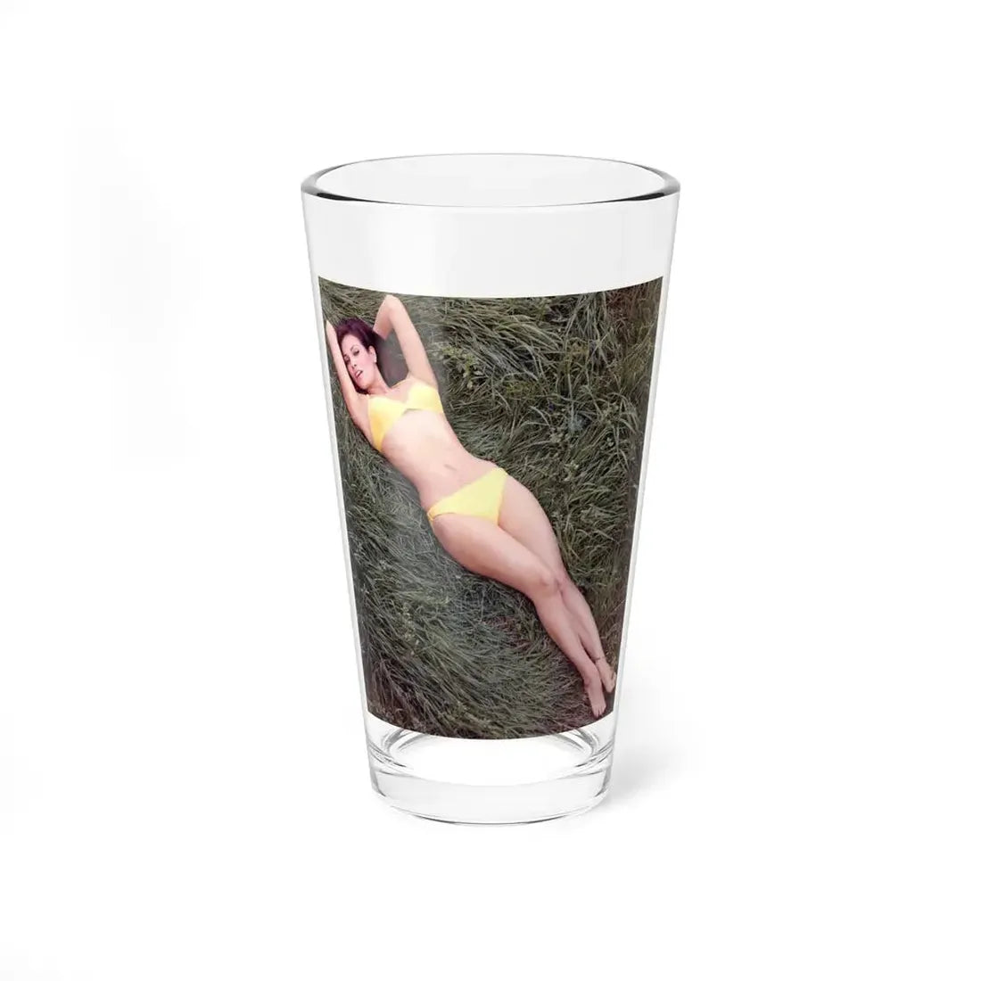Raquel Welch #357 (Vintage Female Icon) Pint Glass 16oz 16oz - Go Mug Yourself