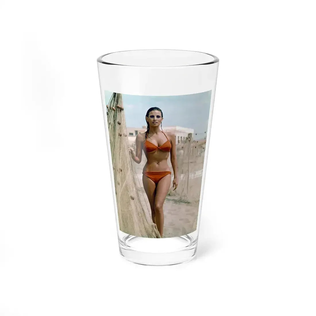 Raquel Welch #358 (Vintage Female Icon) Pint Glass 16oz 16oz - Go Mug Yourself