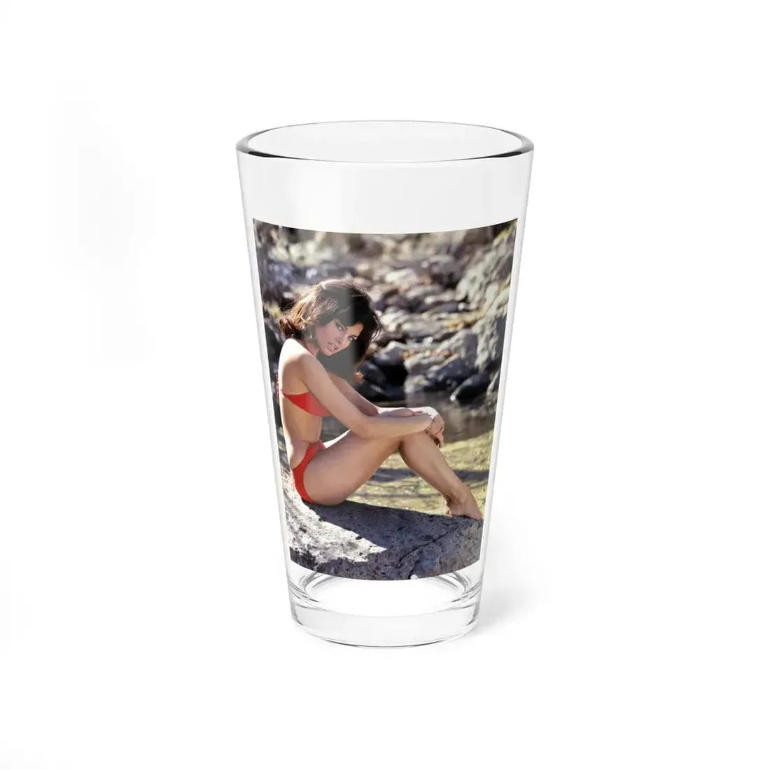 Raquel Welch #371 (Vintage Female Icon) Pint Glass 16oz 16oz - Go Mug Yourself
