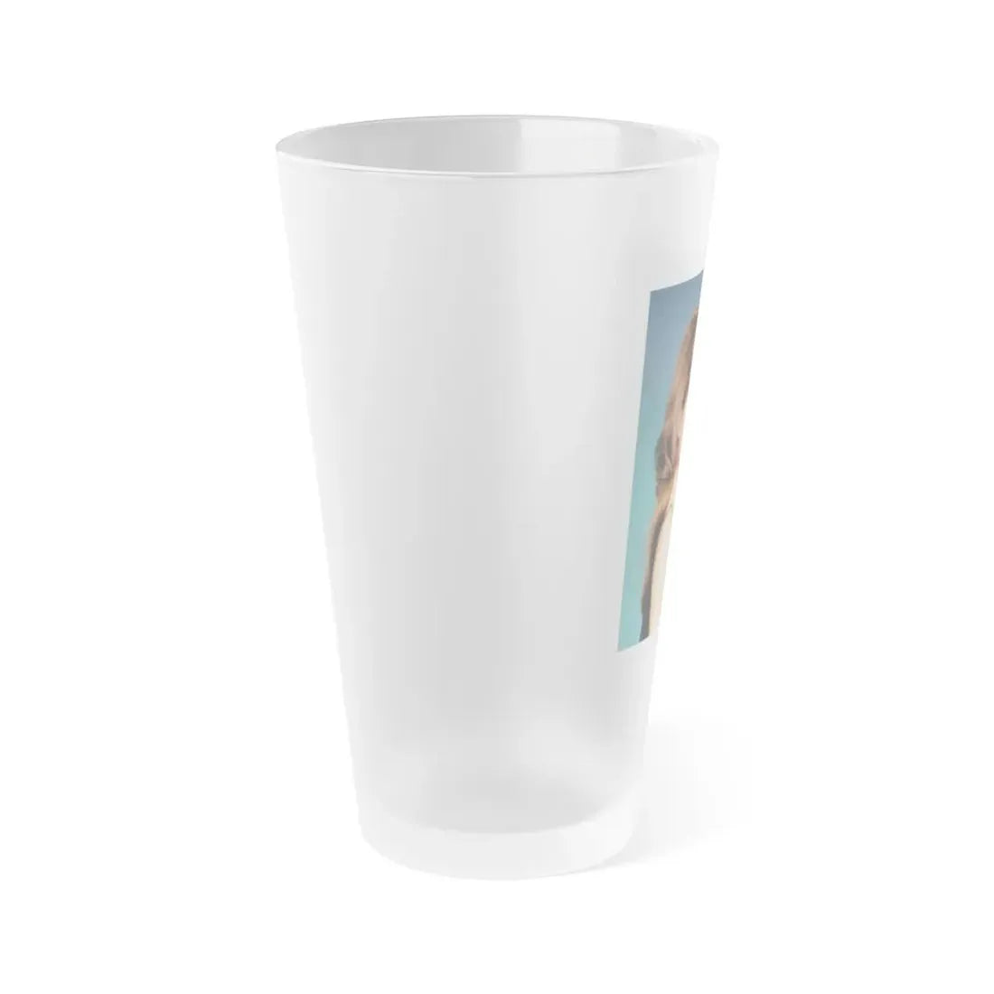 Raquel Welch #374 (Vintage Female Icon) Frosted Pint Glass 16oz - Go Mug Yourself