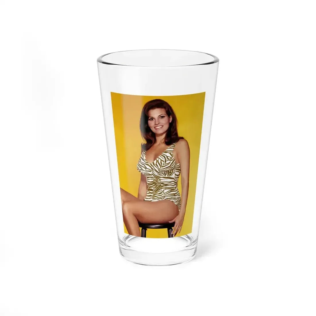 Raquel Welch #380 (Vintage Female Icon) Pint Glass 16oz 16oz - Go Mug Yourself