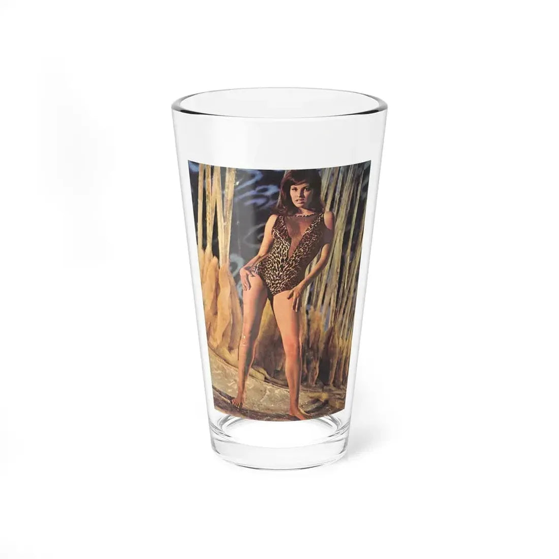 Raquel Welch #386 (Vintage Female Icon) Pint Glass 16oz 16oz - Go Mug Yourself