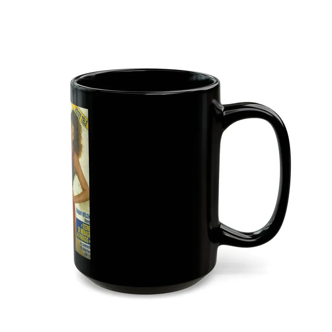 Raquel Welch #394 - Mag. Cover (Vintage Female Icon) Black Coffee Mug - Go Mug Yourself