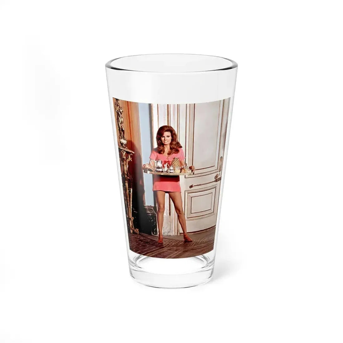 Raquel Welch #407 (Vintage Female Icon) Pint Glass 16oz 16oz - Go Mug Yourself