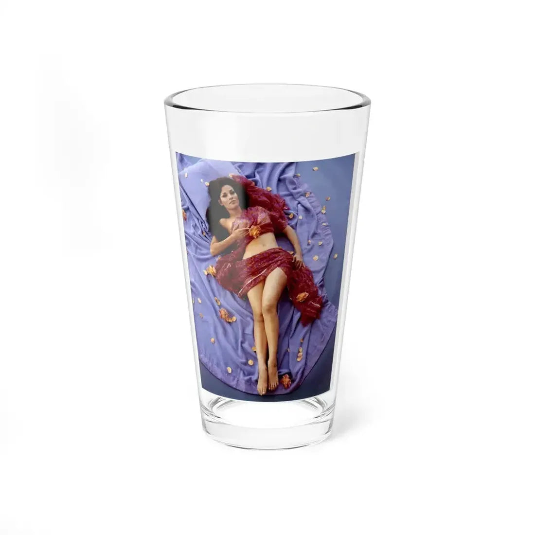 Raquel Welch #408 (Vintage Female Icon) Pint Glass 16oz 16oz - Go Mug Yourself