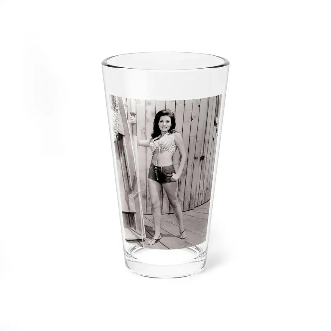 Raquel Welch #413 (Vintage Female Icon) Pint Glass 16oz 16oz - Go Mug Yourself