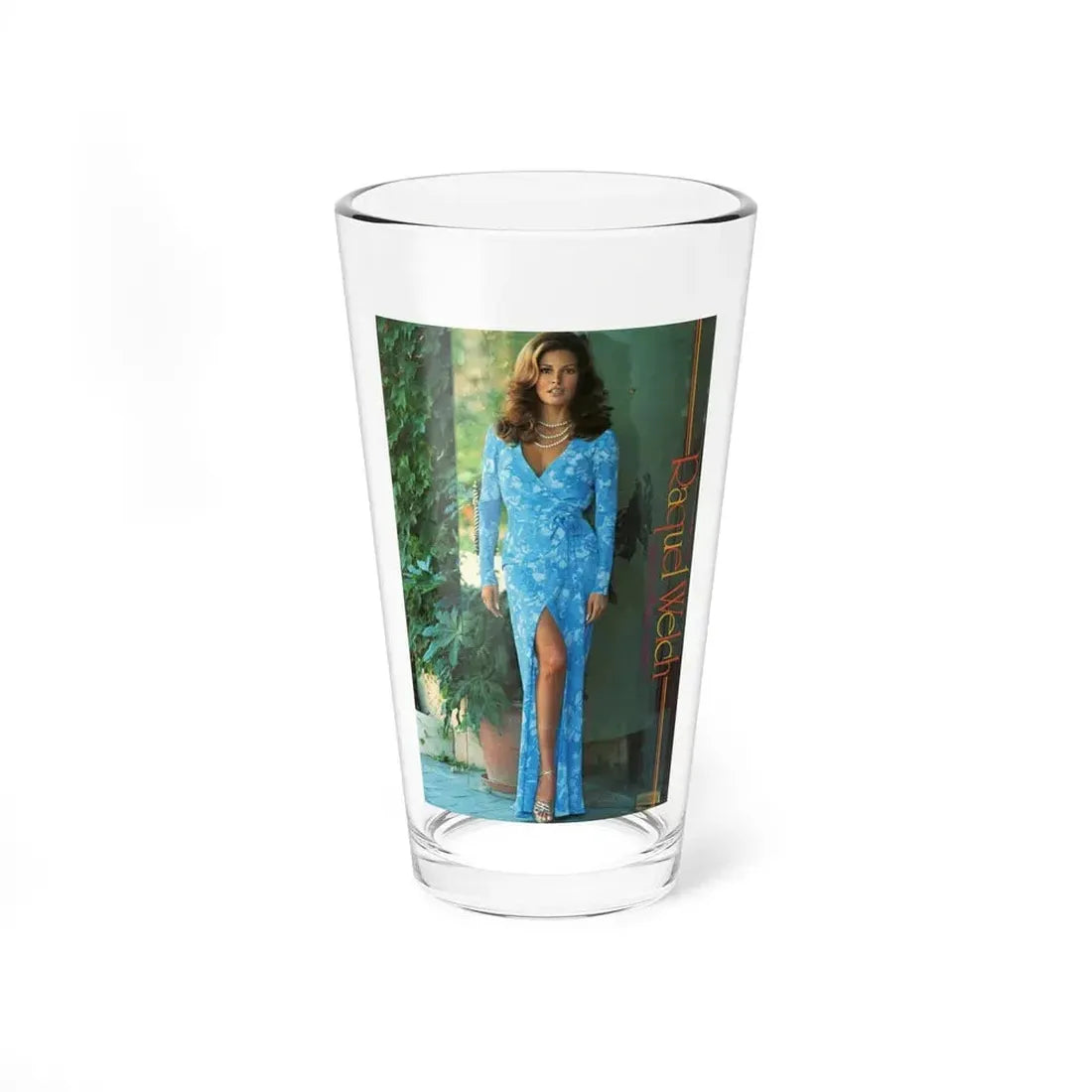 Raquel Welch #414 (Vintage Female Icon) Pint Glass 16oz 16oz - Go Mug Yourself
