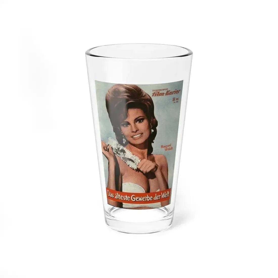Raquel Welch #416 (Vintage Female Icon) Pint Glass 16oz 16oz - Go Mug Yourself