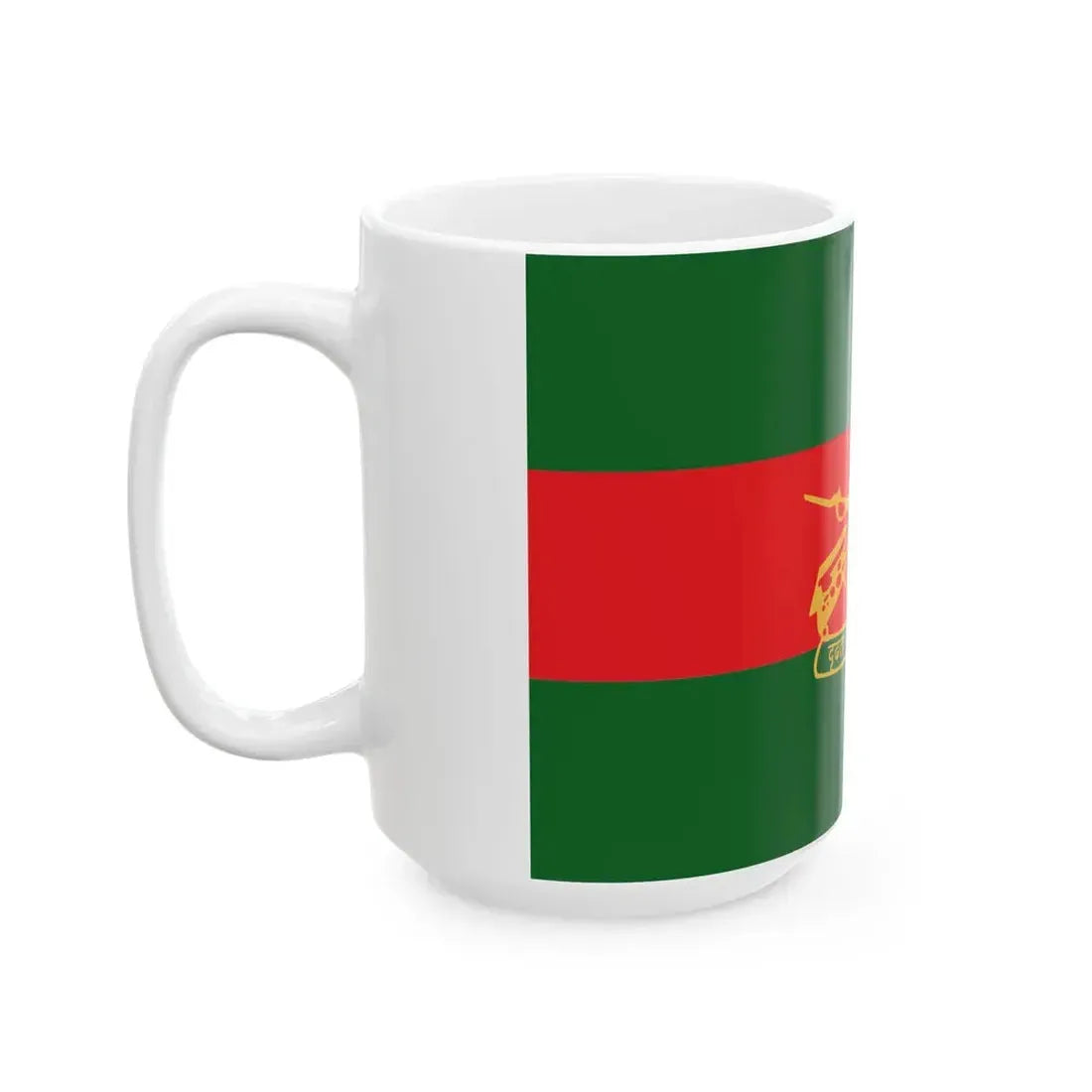 Rashtriya Rifles Flag (India) White Coffee Mug - Go Mug Yourself