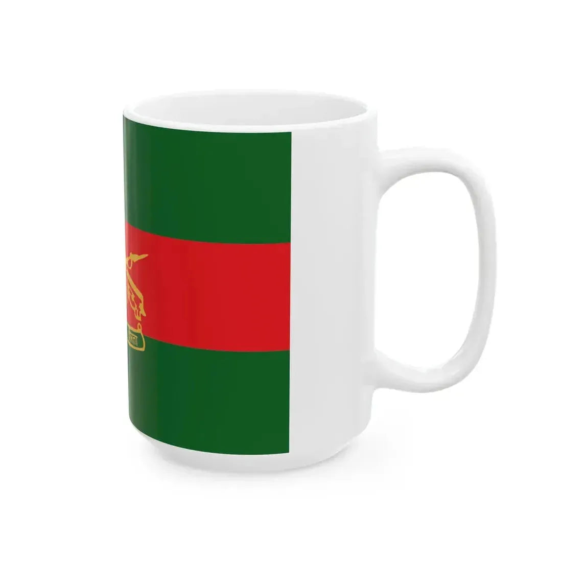 Rashtriya Rifles Flag (India) White Coffee Mug - Go Mug Yourself