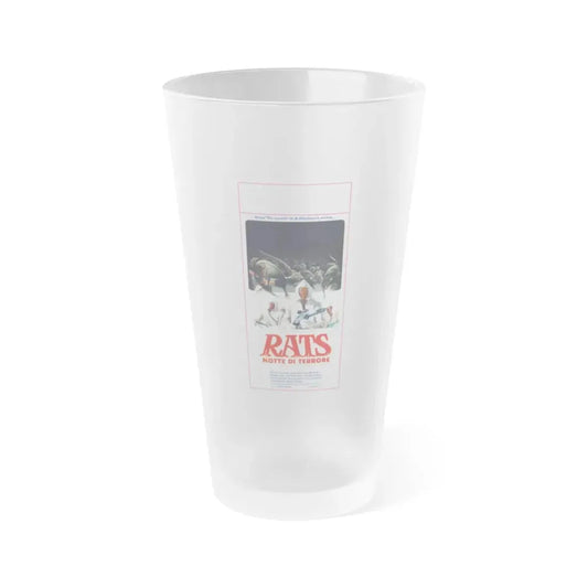 RATS NIGHT OF TERROR 1984 Movie Poster - Frosted Pint Glass 16oz 16oz Frosted - Go Mug Yourself