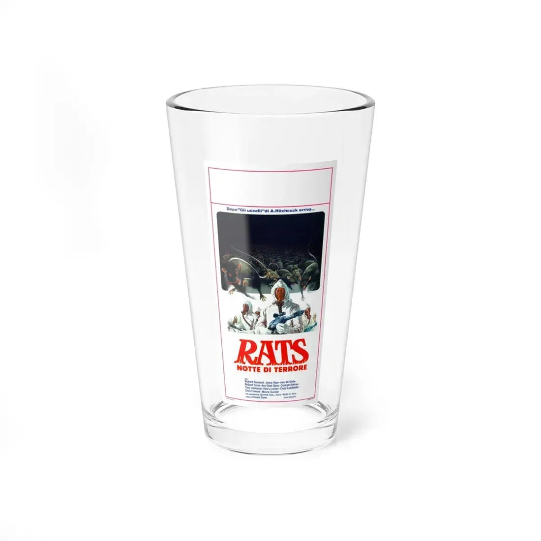RATS NIGHT OF TERROR 1984 Movie Poster - Pint Glass 16oz 16oz - Go Mug Yourself