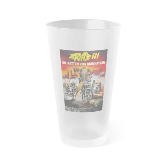 RATS NIGHT OF TERROR (GERMAN) 1984 Movie Poster - Frosted Pint Glass 16oz 16oz Frosted - Go Mug Yourself