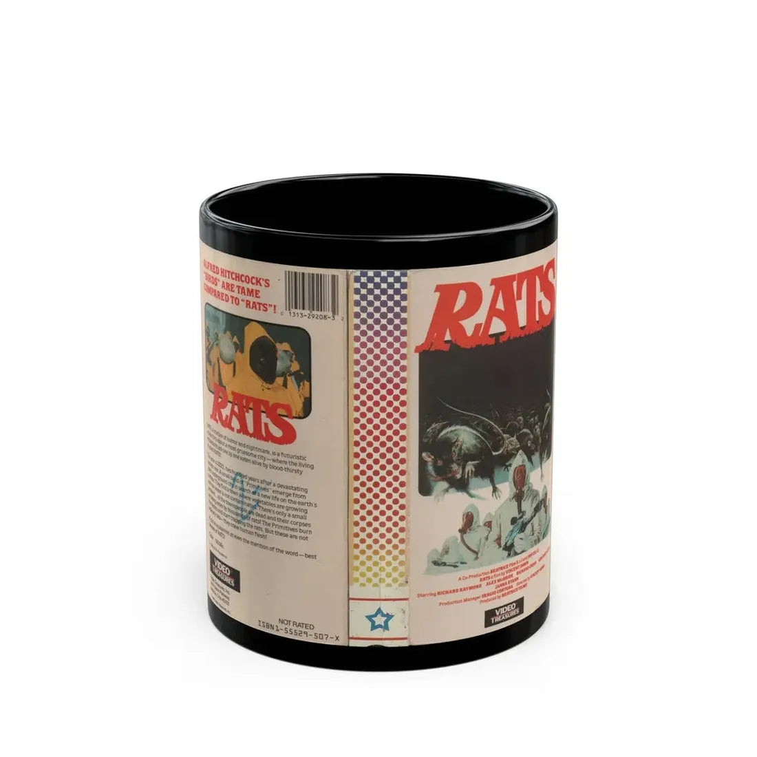 RATS (VHS COVER) - Black Coffee Mug 11oz - Go Mug Yourself