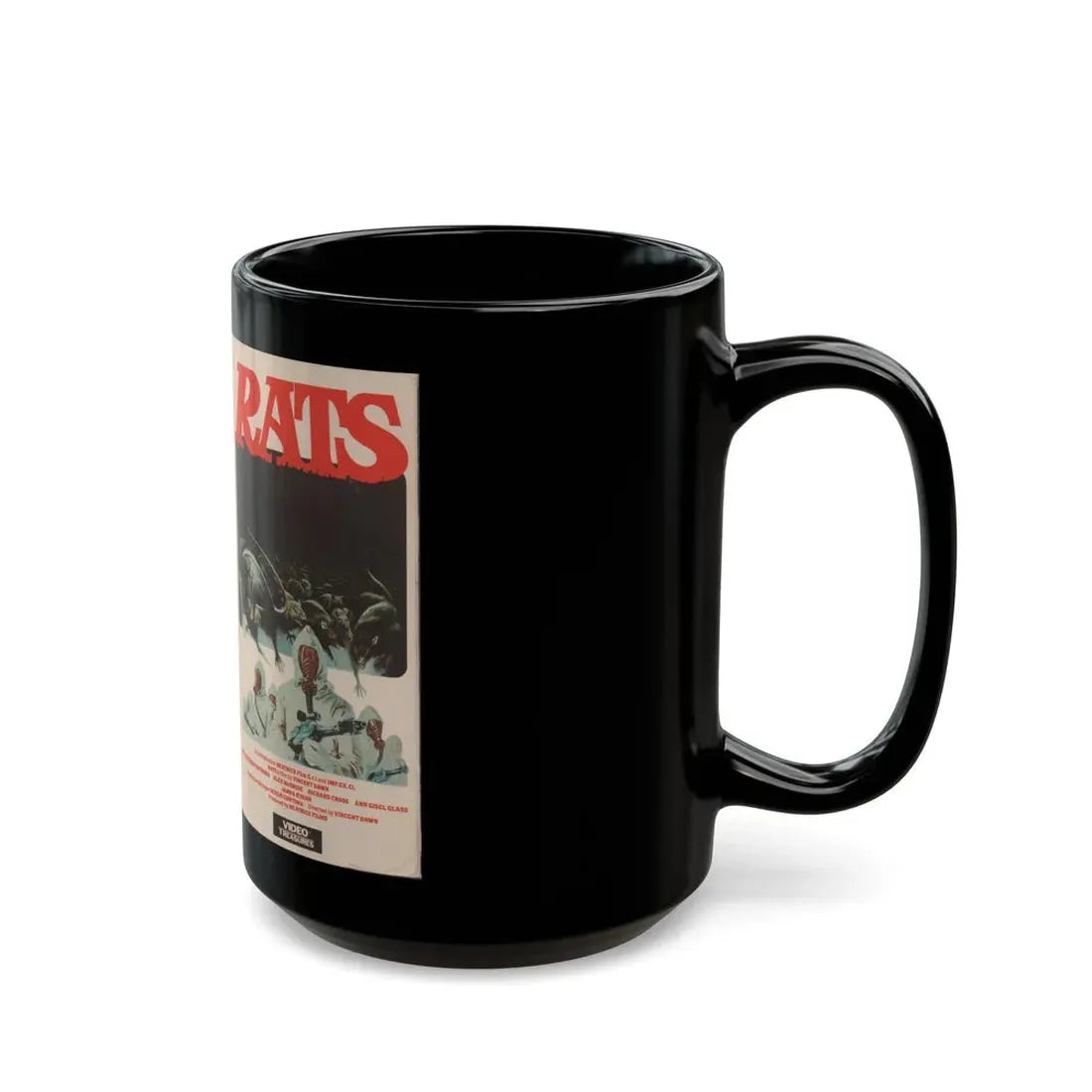 RATS (VHS COVER) - Black Coffee Mug - Go Mug Yourself