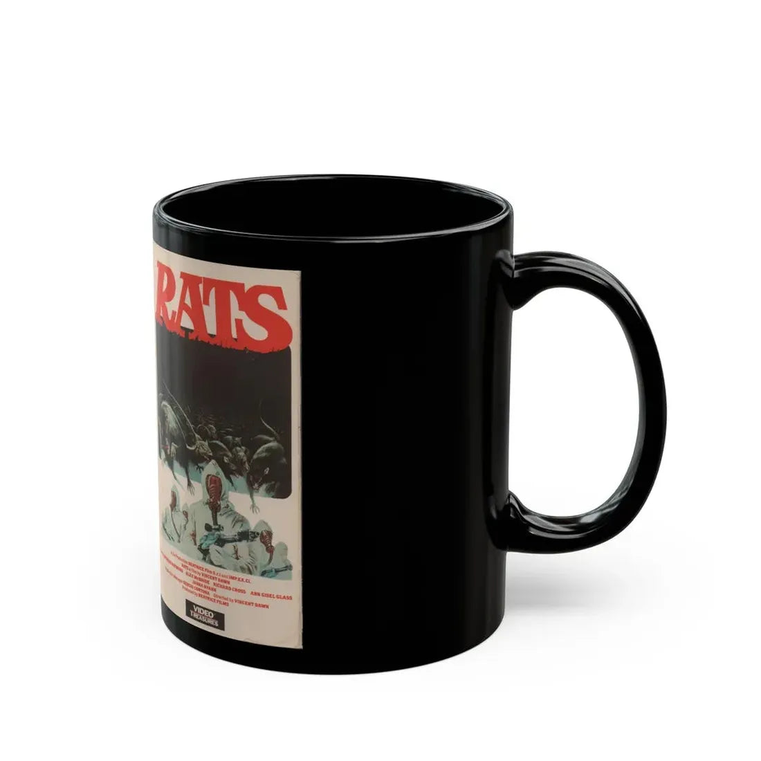RATS (VHS COVER) - Black Coffee Mug - Go Mug Yourself