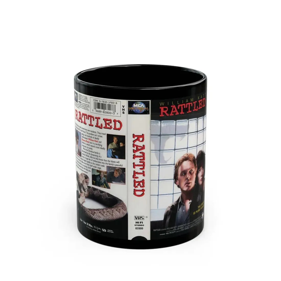 RATTLED (VHS COVER) - Black Coffee Mug 11oz - Go Mug Yourself