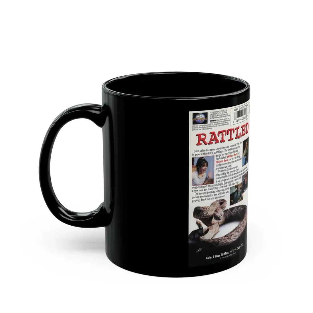 RATTLED (VHS COVER) - Black Coffee Mug - Go Mug Yourself