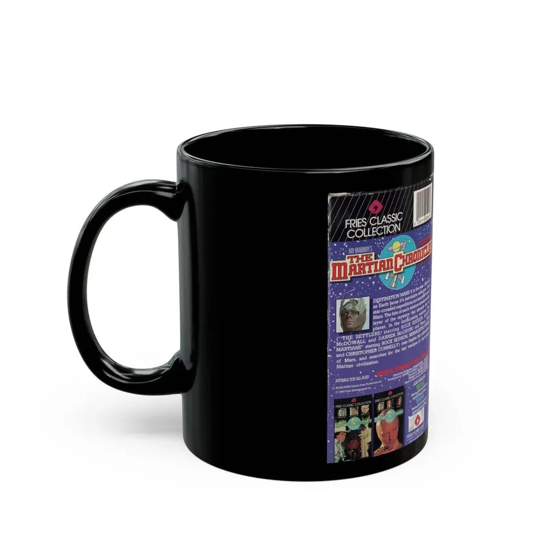 RAY BRADBURYS THE MARTIAN CHRONICLES VOLUME 1 THE EXPEDITIONS (VHS COVER) - Black Coffee Mug - Go Mug Yourself
