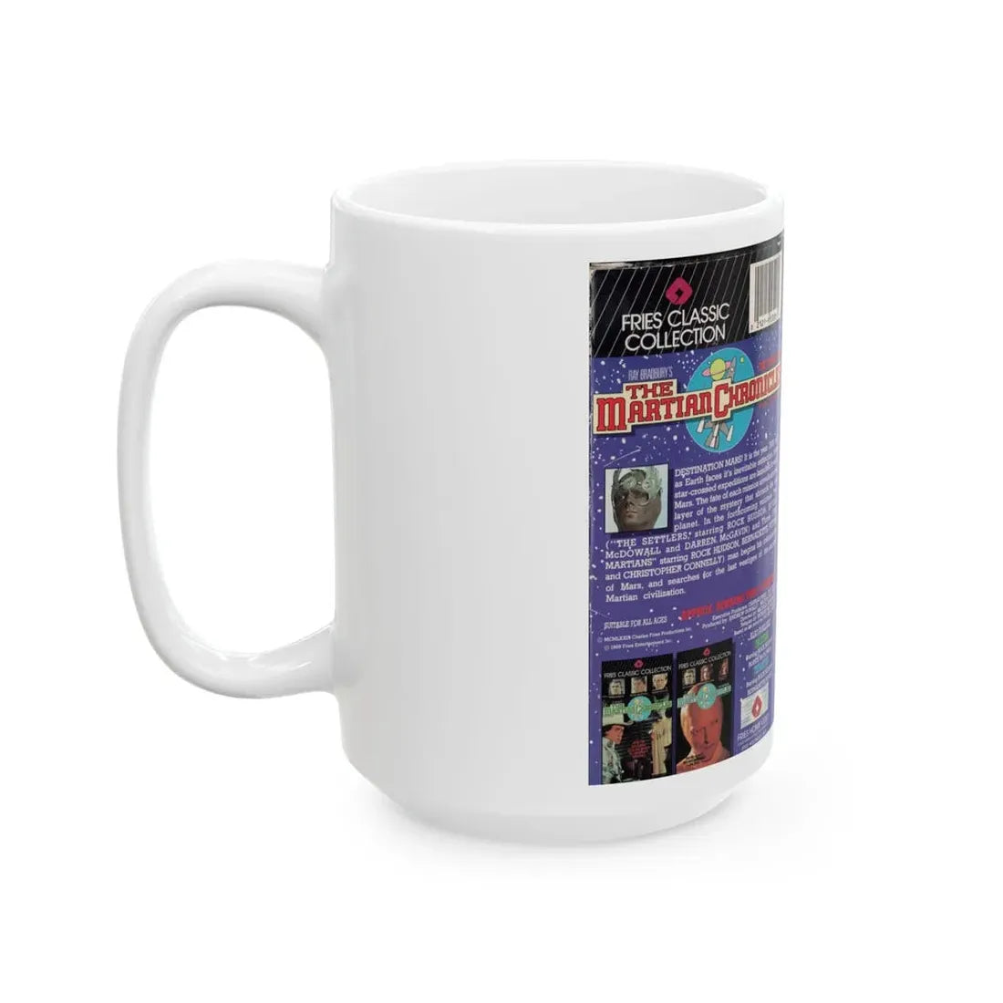 RAY BRADBURYS THE MARTIAN CHRONICLES VOLUME 1 THE EXPEDITIONS (VHS COVER) - White Coffee Mug - Go Mug Yourself