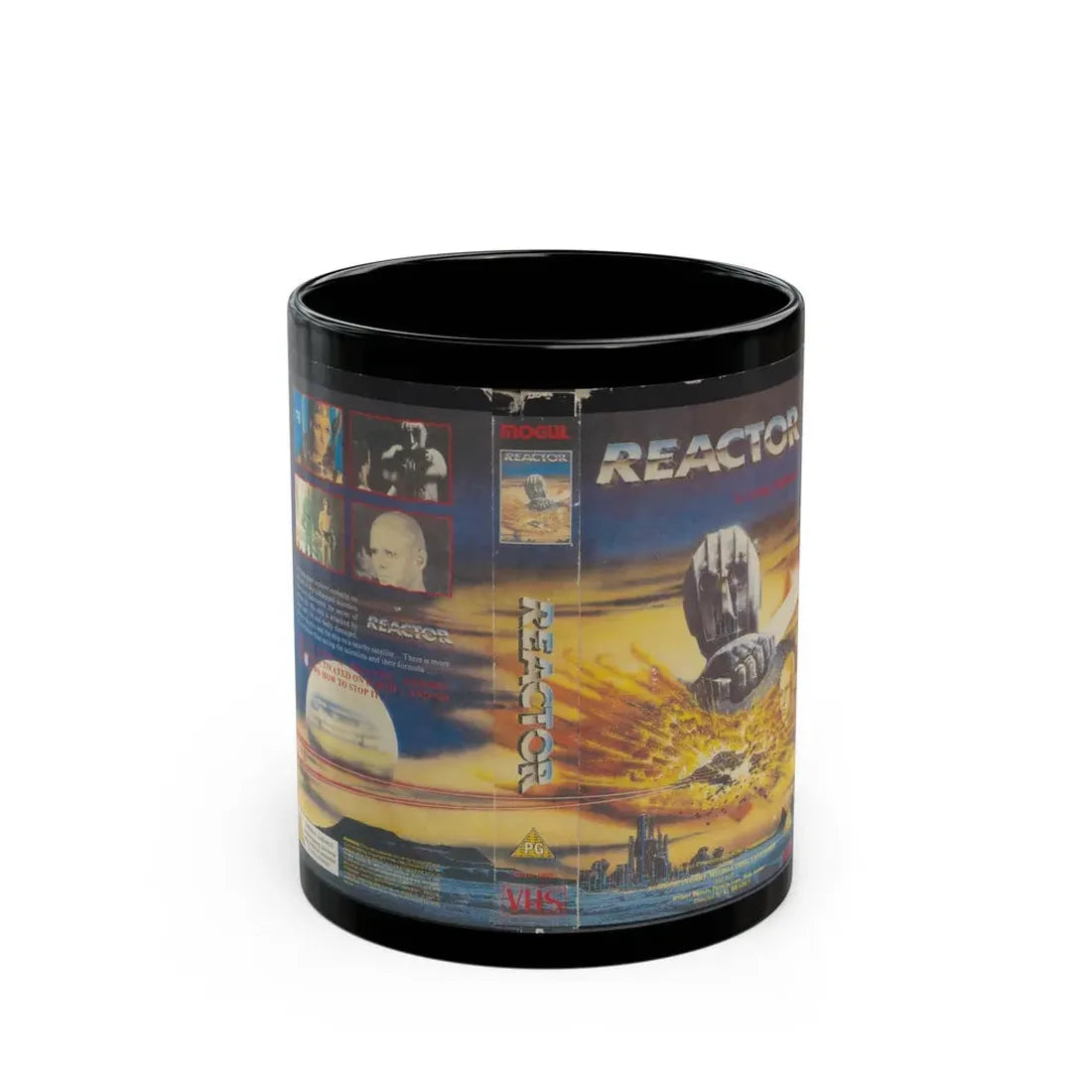 REACTOR (VHS COVER) - Black Coffee Mug 11oz - Go Mug Yourself