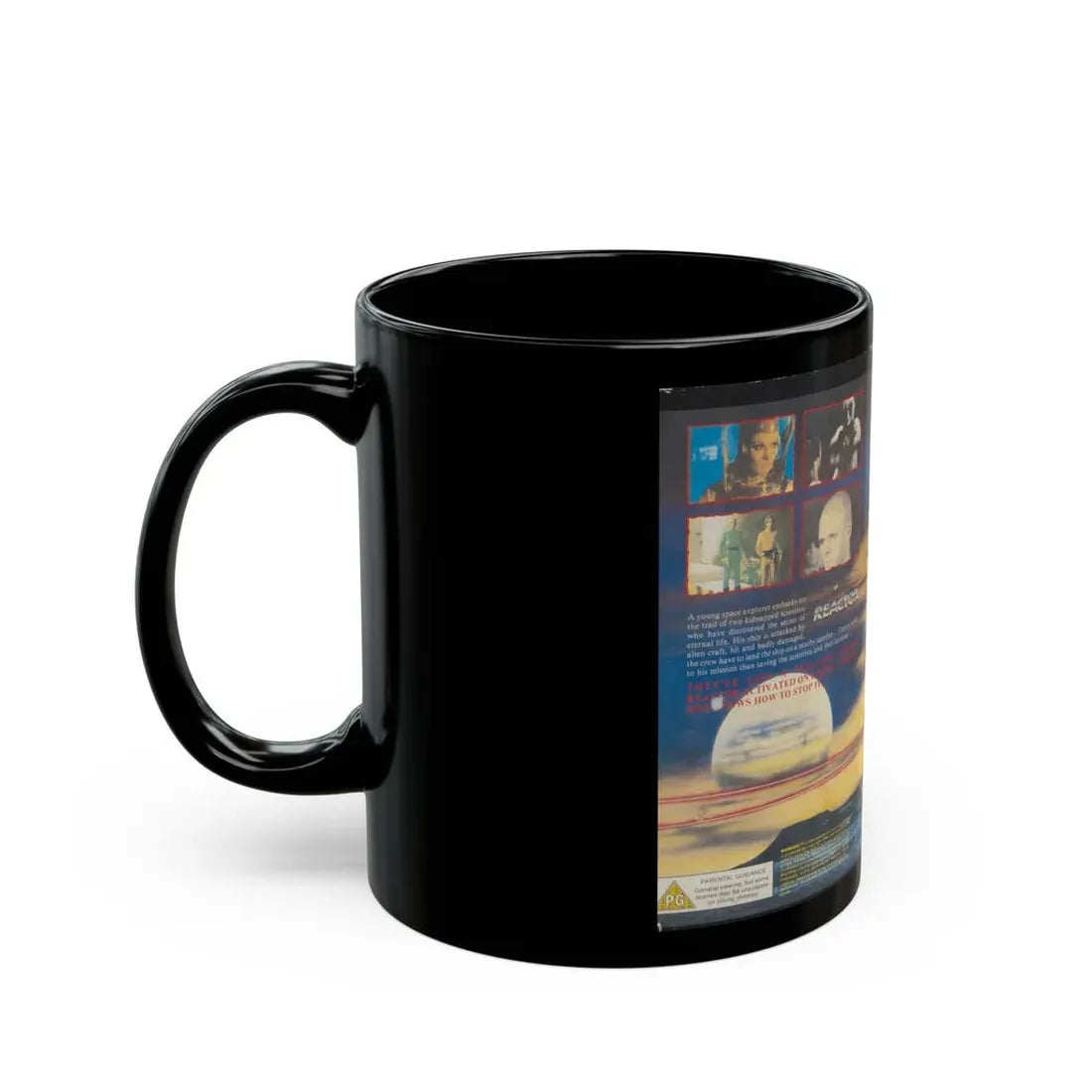 REACTOR (VHS COVER) - Black Coffee Mug - Go Mug Yourself