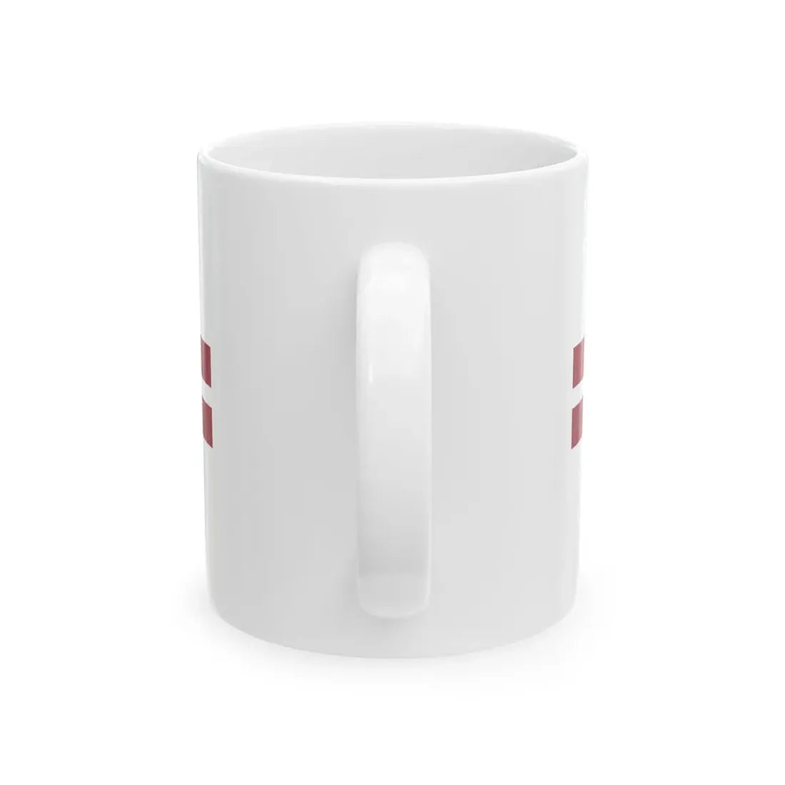 Rear Admiral Flag of Latvia (Latvia) White Coffee Mug - Go Mug Yourself