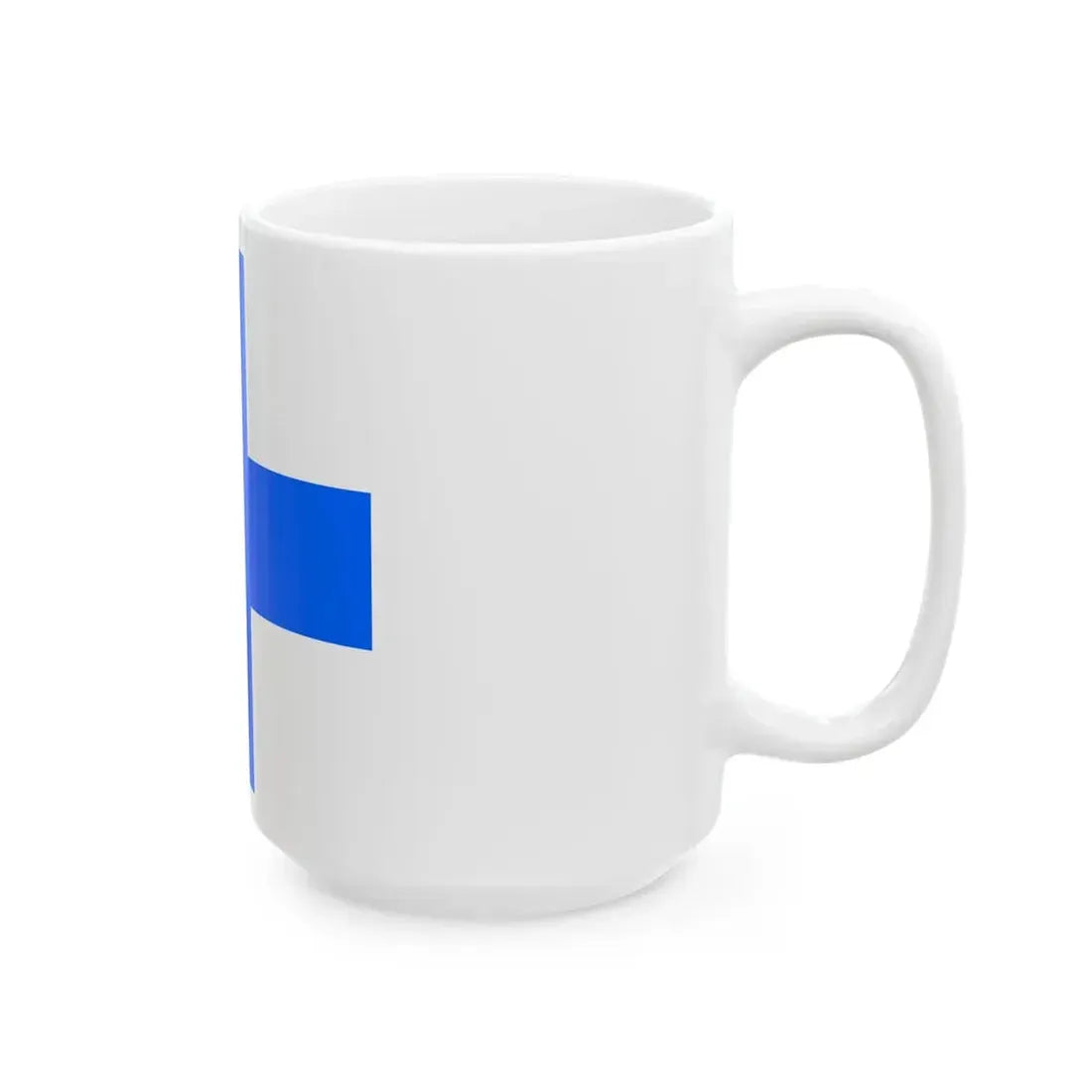 Rear Admirals Flag of Finland 1919 (Finland) White Coffee Mug - Go Mug Yourself
