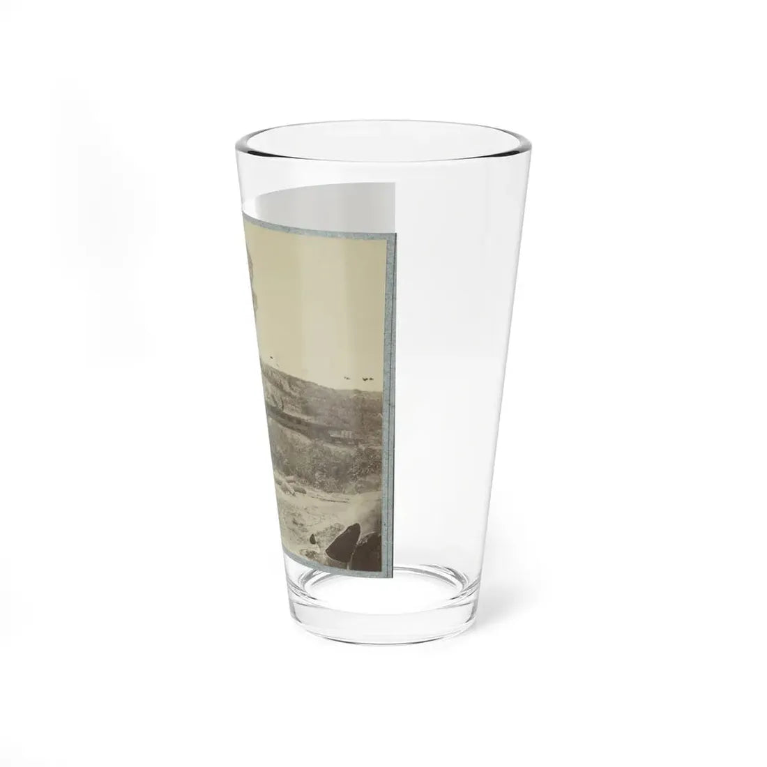 Rear View Of The 13-Inch Mortar Dictator In The Works Of Petersburg, Va. September 1, 1864 (U.S. Civil War) Pint Glass 16oz - Go Mug Yourself