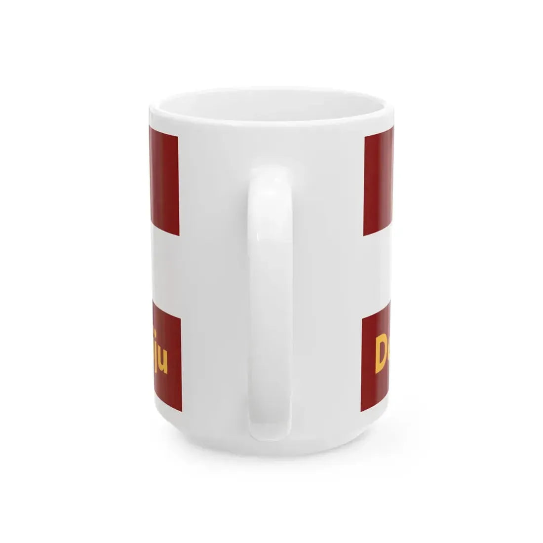 Reconstructed flag of the 5th Army Congress in Daugavpils (Latvia) White Coffee Mug - Go Mug Yourself